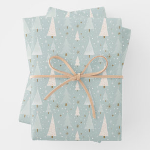 Papier d'enveloppement de Noël vert Sage