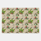 Papier d'enveloppement de Noël Vintage série de tr (Devant 2)