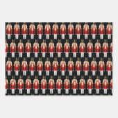 Papier d'enveloppement de noix rouge et blanc (Devant)