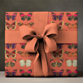 Papier d'enveloppement de papillon gras et coloré