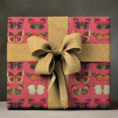 Papier d'enveloppement de papillon gras et coloré