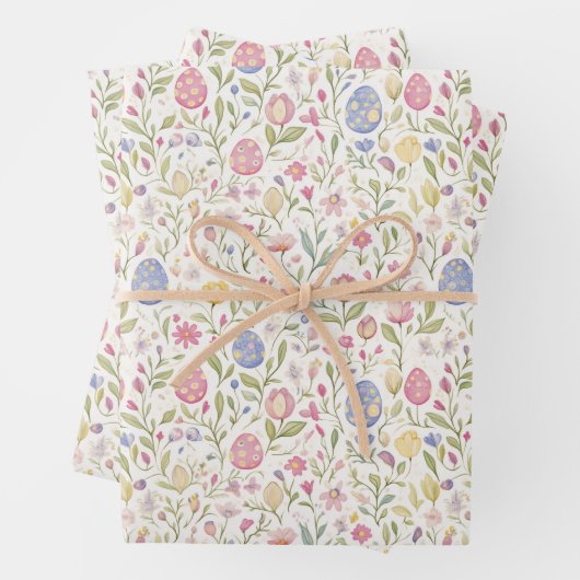 Papier d'enveloppement de Pâques mignon (En situation)