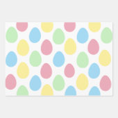 Papier d'enveloppement de Pâques Motif d'Oeuf colo (Devant)