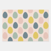 Papier d'enveloppement de Pâques Motif d'Oeuf colo (Devant 2)