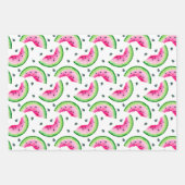 Papier d'enveloppement de pastèque tropicale frais (Devant 3)