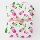 Papier d'enveloppement de pastèque tropicale frais (En situation)