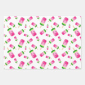 Papier d'enveloppement de pastèque tropicale frais (Devant)
