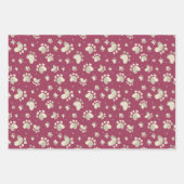 Papier d'enveloppement de pattes de chien d'aquare (Devant 2)