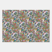 Papier d'enveloppement de perroquets apocalyptique (Devant)