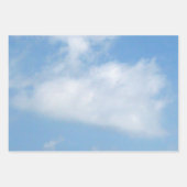 Papier d'enveloppement de photo Heart and J Clouds (Devant 2)