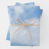 Papier d'enveloppement de photo Heart and J Clouds (En situation)