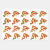 Papier d'enveloppement de pizza | 3 feuilles | 3 D (Devant)