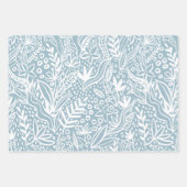 Papier d'enveloppement de printemps bleu bohème (Devant 2)