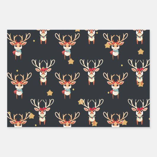 Papier d'enveloppement de rennes (Devant)