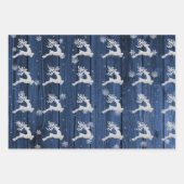 Papier d'enveloppement de rennes de Noël rustique  (Devant)