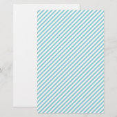 Papier d'enveloppement de savon diagonale bleu et  (Devant / Derrière)