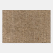 Papier d'enveloppement de texture de Burlap vintag (Devant)