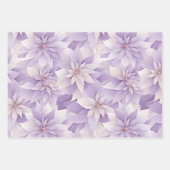 Papier d'enveloppement de vacances pourpre Poinset (Devant 3)