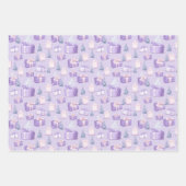 Papier d'enveloppement de vacances Purple Pastel (Devant 3)