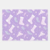 Papier d'enveloppement de vacances Purple Pastel (Devant 2)