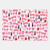 Papier d'enveloppement de vaches roses mignonnes (Devant 2)