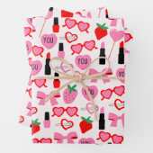 Papier d'enveloppement de vaches roses mignonnes (En situation)