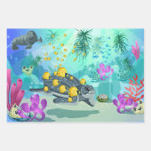 Papier d'enveloppement de vie aquatique (Devant 3)