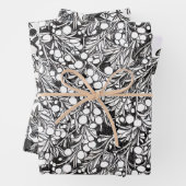 Papier d'enveloppement d'élégance victorienne orné (En situation)