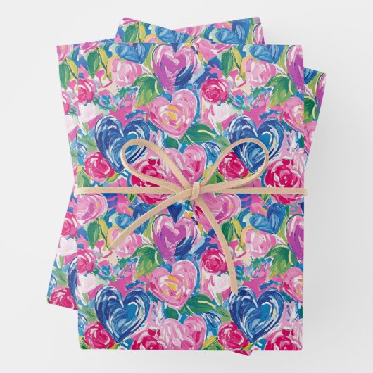 Papier d'enveloppement des Coeurs Abstraits (En situation)