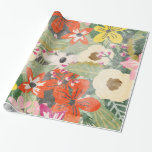 Papier d'enveloppement des fleurs de jungle<br><div class="desc">Papier d'enveloppement des fleurs de jungle</div>