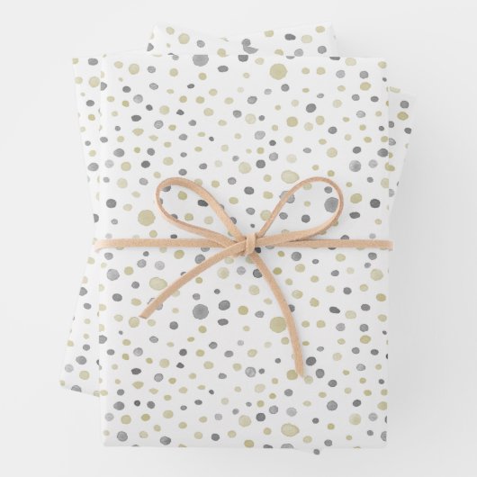 Papier d'enveloppement des points d'aquarelle Lott (En situation)