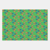 Papier d'enveloppement design Shuttlecock Badminto (Devant 2)