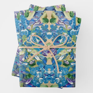Papier d'enveloppement d'Hydrangée de coeur