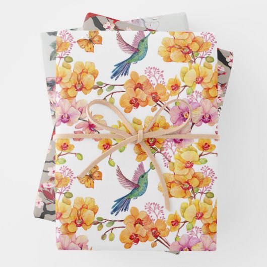 Papier d'enveloppement d'oiseaux Ensemble plat de  (En situation)