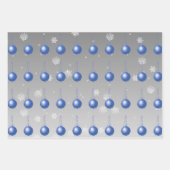 Papier d'enveloppement d'ornement de fantaisie ble (Devant 3)