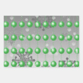 Papier d'enveloppement d'ornement de Noël fantaisi (Devant 3)