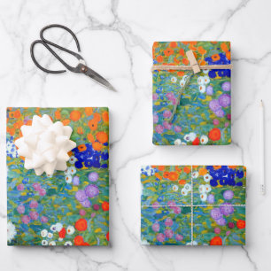 Papier d'enveloppement du jardin de fleurs Gustav 