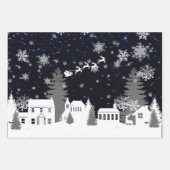 Papier d'enveloppement du village de Noël (Devant 2)