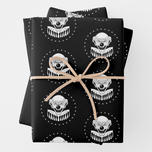 Papier d'enveloppement effrayant pour clown d'horr (En situation)