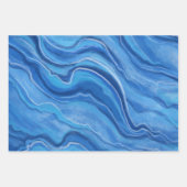 Papier d'enveloppement en marbre bleu (Devant)