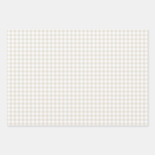 Papier d'enveloppement En vichy lin (Devant)