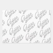 Papier d'enveloppement Fa la la la Holiday (Devant)