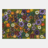 Papier d'enveloppement, feu de fleurs mat (Devant 2)