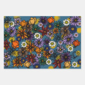 Papier d'enveloppement, feu de fleurs mat (Devant)