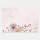 Papier d'enveloppement floral Faye aquarelle (Devant)