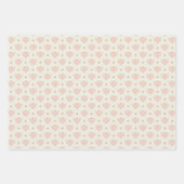 Papier d'enveloppement floral rose et orange 3 (Devant 3)