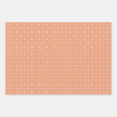 Papier d'enveloppement floral rose et orange 3 (Devant)