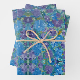 Papier d'enveloppement floral Rose Lavendar
