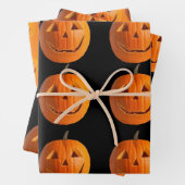 Papier d'enveloppement Jack-O-Lanterne (En situation)