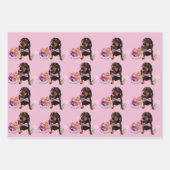 Papier d'enveloppement mignon Dachshund 48x73 cm (Devant 2)
